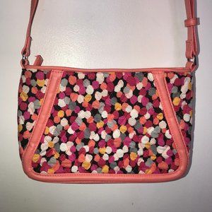 Vera Bradley orange polka dot crossbody bag